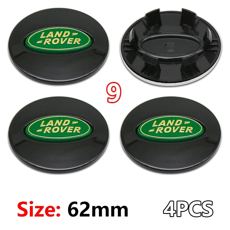 4Pcs 62mm Premium ABS Car Wheel Center Hub Caps Emblem Badge For Range Rover L322 L405 Evoque Discovery Velar SVR Accessories