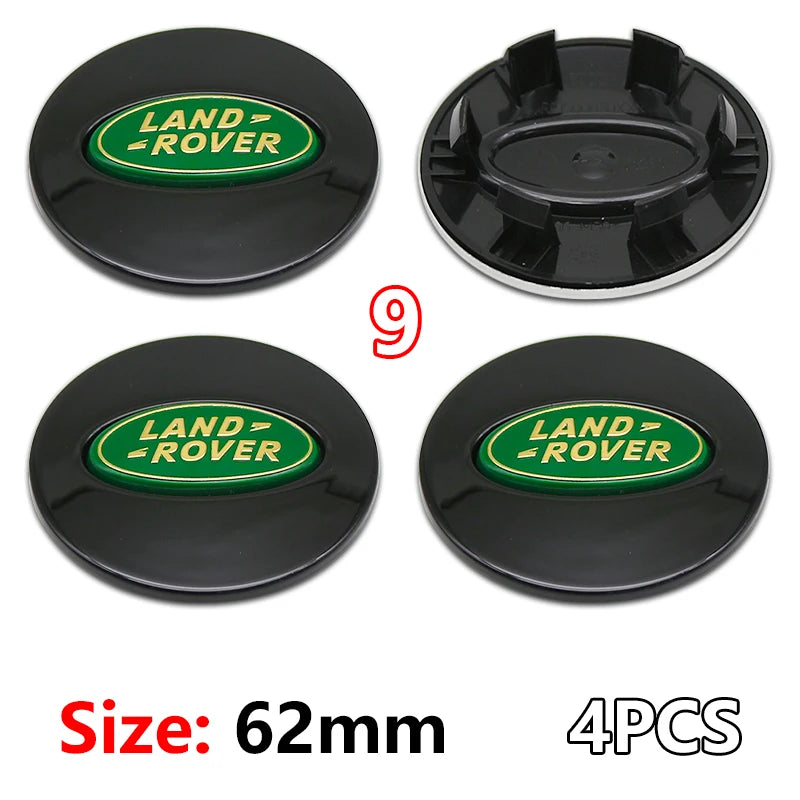 4Pcs 62mm Premium ABS Car Wheel Center Hub Caps Emblem Badge For Range Rover L322 L405 Evoque Discovery Velar SVR Accessories