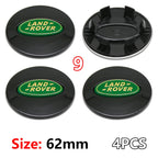 4Pcs 62mm Premium ABS Car Wheel Center Hub Caps Emblem Badge For Range Rover L322 L405 Evoque Discovery Velar SVR Accessories