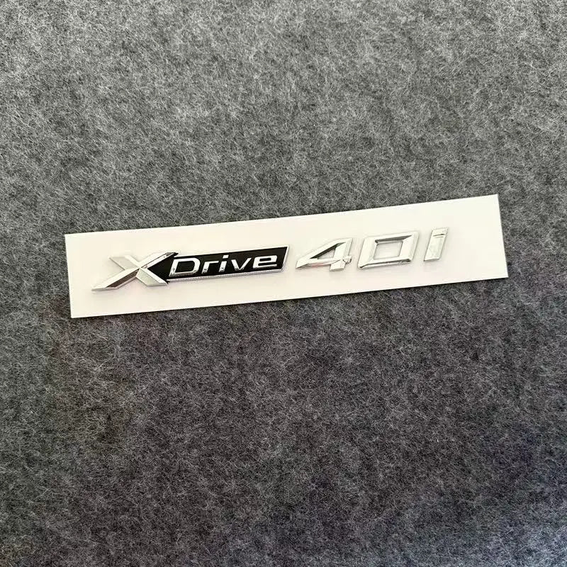 3D ABS Car Mudguard Trunk Emblem Sticker XDrive  20i 23i 25i 28i 30i 35i 40i 45i 48i 50i 55i Badge Decal Decor Fit for X3 X5