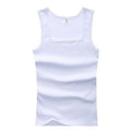 Hot Sale Men's Sleeveless Breathable Fitness Vest Basic Elastic Tank Top Men's Cotton Bodybuilding T-shirt Classic Color Clothes