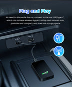 CarlinKit 5.0 & CarlinKit 4.0 Wireless CarPlay Android Auto Waze Music Spotify Auto For Audi Golf Peugeot Mazda KIA Mercedes MG