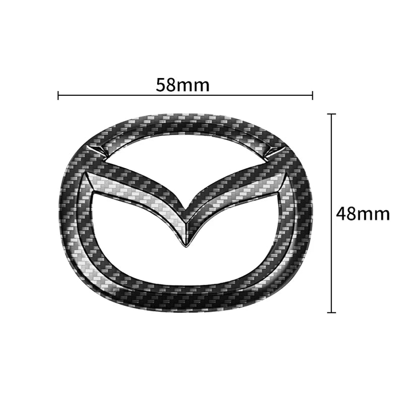 Car Steering Wheel Emblem Sticker Badge Decals for Mazda 3 6 2 Atenza Demio Axela CX-5 CX-3 CX4 MX5 CX30 Decoration Accessories