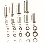 Kit surtido de tuercas y tornillos de acero inoxidable premium de 320 piezas: resistentes a la corrosión, tuercas a presión, tamaños M2 a M5 - Ideal para bricolaje,