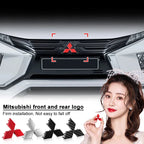 Car Logo Front Bonnet Hood Rear Tail Trunk Emblem Auto Accessories For Mitsubishi ralliart Lancer 9 10 ASX Outlander Pajero L200