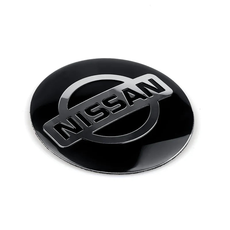 4Pcs 56 60MM Car Emblem Wheel Hub Caps Stickers Hubcap Badge Decals For Nissan Nismo X-trail Almera Tiida Patrol Teana J32 GTR