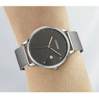 CADISEN Swiss Ronda 715 Quartz Watch Mans 7MM Ultra-thin Dial Sapphire Luminous Stainless Steel Milano Mesh Strap Watches Men