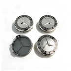 Car Wheel Center Logo Hub Cap 4pcs 75mm For Mercedes Benz AMG W204 C218 A207 C117 CLA CLS E Class W212 S212 X166 W176 W205 W246