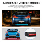 34" Car Rear Bumper Lip Universal Rear Diffuser Shark Fin Style Flat Diffuser For Infiniti Ford Acura TL VW Golf Toyota Nissan
