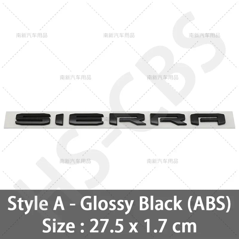new old letter logo car stickers for GMC sierra Rear Trunk Emblem Logo boot label trunk modified Accessories decoration decals