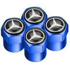 Car Tire Valve caps Emblem metal sticker For Mercedes Benz W203 W204 W168 GLC GLE CLA accessories Interior Mouldings YZQMM-BENC