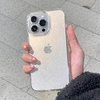 Nueva funda transparente de lujo con purpurina ostentosa para iPhone 16, 15, 14, 13, 12, 11 Pro Max Mini X XR XS, funda suave transparente de TPU a prueba de golpes