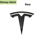 CAR Tesla Model 3 Mode Y Zinc Alloy Car Front Hood Logo Sticker Styling Auto Body Rear Trunk Emblem with Radian Accessories