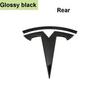 CAR Tesla Model 3 Mode Y Zinc Alloy Car Front Hood Logo Sticker Styling Auto Body Rear Trunk Emblem with Radian Accessories