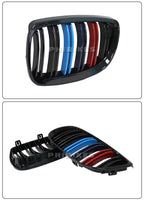 Pair Gloss Matt Carbon Black 3 Color Front Kidney Grille For BMW E92 E93 M3 2006-2009 Racing Grills