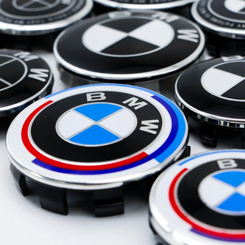 4Pcs 56MM 68MM Car Wheel Center Cap  Hub Covers For BMW M Logo E84 E83  X1 X2 X3 F48 G01 X4 X5 X6 Badge Auto Tuning Accessories