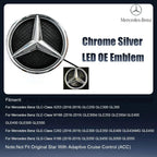 Front Grill Star Emblem  Logo Badge For Mercedes BenzX253 GLE GLC GLS W166 C292 X166 2016-2019
