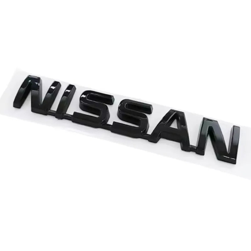 ABS Car Rear Trunk Letters Logo Badge Emblem Sticker For Nissan Qashqai Juke Pulsar Sentra Altima Patrol Micra Rogue Almera
