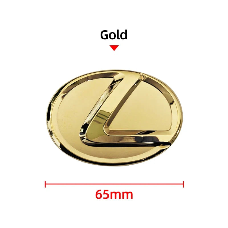 For Lexus ES240 ES250 IS250 LX460 RX270 RX300 RX350 65mm 77mm Metal Steering Wheel Emblem Logo Badge Sticker Decal Accessory