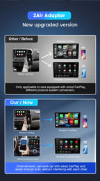 CarlinKit 5.0 & CarlinKit 4.0 Wireless CarPlay Android Auto Waze Music Spotify Auto For Audi Golf Peugeot Mazda KIA Mercedes MG