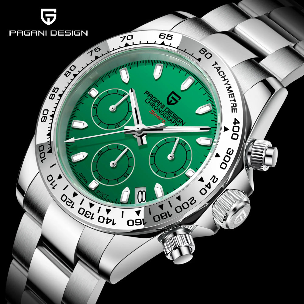 2026 Pagani Design PD1727 Night Light Men's Watch Sapphire Glass Stainless Steel Waterproof Relief  relogio masculino watches