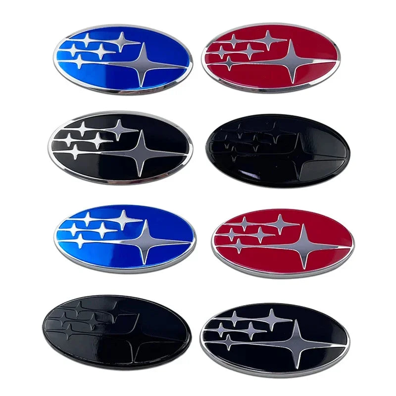 58x29mm Alloy Car Steering Wheel Logo Emblem Sticker Decals for Subaru FORESTER IMPREZA XV STI WRC WRX BRZ LEGACY OUTBACK LEVORG