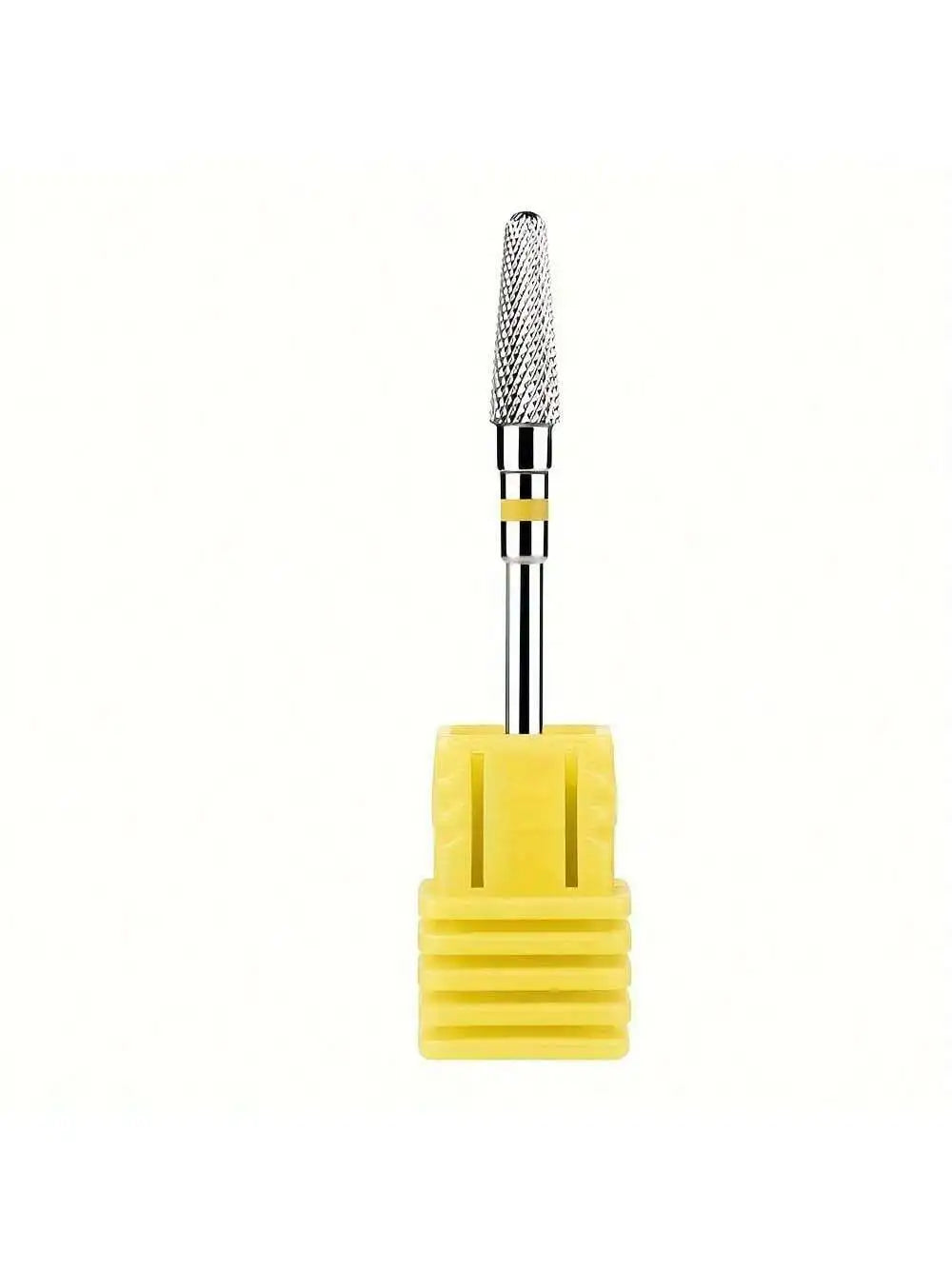 Broca para uñas en forma de cono de carburo de tungsteno, removedor de cutículas de alta precisión para lima de uñas eléctrica y limpieza de cutículas, 1/5 Uds.