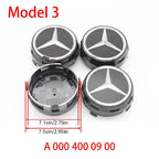 4Pcs 60mm 75mm Car Wheel Center Hub For Mercedes Benz AMG class W205 W203 GLC GLK W206 W220 W211 A180 Cap Rim Cover Accessories