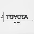 3D ABS Glossy Black Silver Letters Trunk Emblem Stickers Car Accessories Modified For Toyota camry chr corolla rav4 Car Sticker