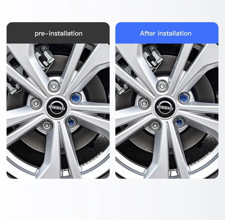 4Pcs 54/60mm Car Wheel Center Hub Caps Cover For Nissan Qashqai Juke Pulsar Sentra Altima Patrol Micra Replacement Accessorie