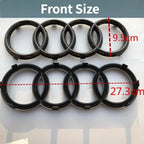Modified Sticker for Audi RS3 2016 2017 2018 2019 2020 Sline Emblem ABS Glossy Black Silver Car Front Grille Rear Trunk Badge