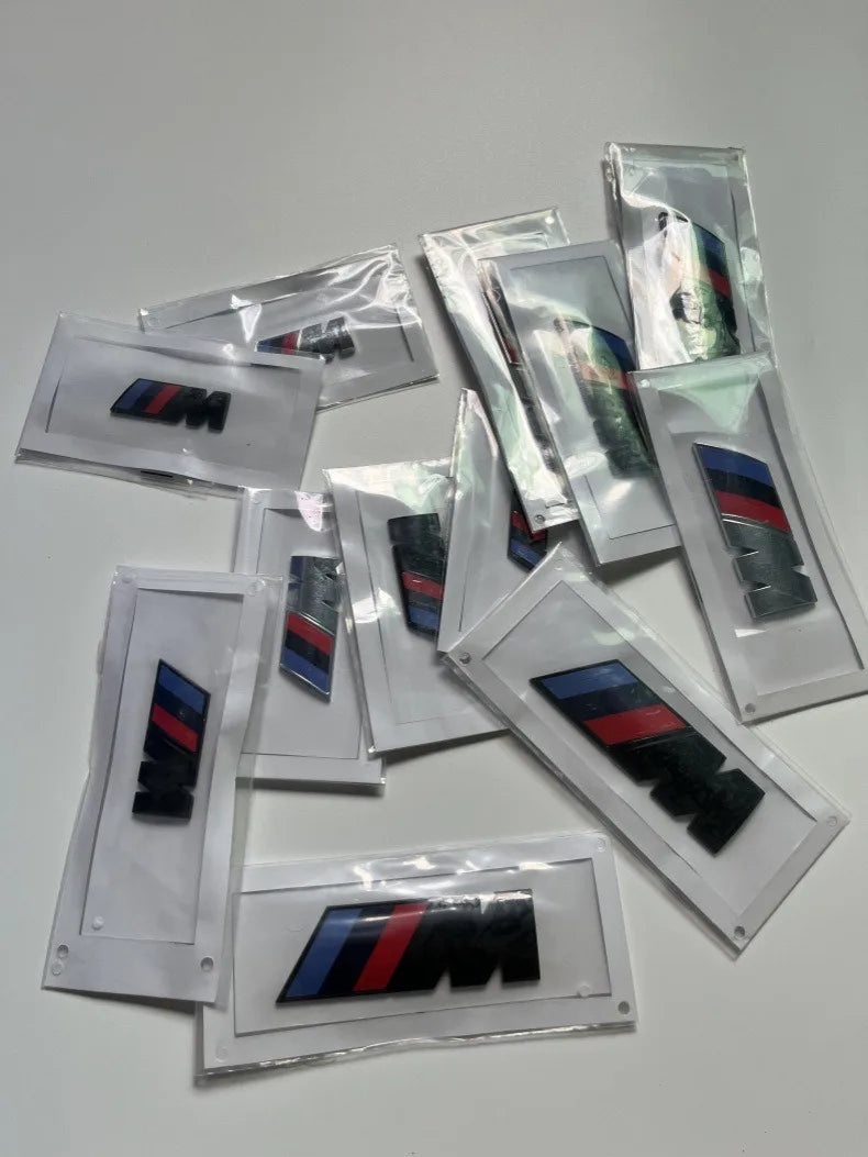Car Styling Emblem Metal Alloy Car Fender Trunk Badge Stickers For BMW M E46 E90 E60 F30 E39 F20 G30 X1 X3 G01 G02 X5 F16 M3 M4
