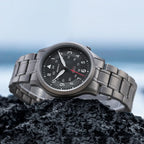 BERNY Full Titanium Watches for Men Outdoor Quartz Men's Field Wristwatch VH31 Super Luminous Sapphire Easy Read Watch