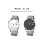 CADISEN Swiss Ronda 715 Quartz Watch Mans 7MM Ultra-thin Dial Sapphire Luminous Stainless Steel Milano Mesh Strap Watches Men