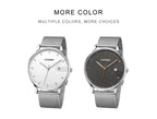 CADISEN Swiss Ronda 715 Quartz Watch Mans 7MM Ultra-thin Dial Sapphire Luminous Stainless Steel Milano Mesh Strap Watches Men