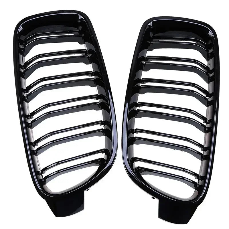 Double Slat Car Front Grille for BMW F30 F31 F35 320i 325i 328i 2012-2018 Gloss Black Racing Front Sport Grill For BMW 3-Series