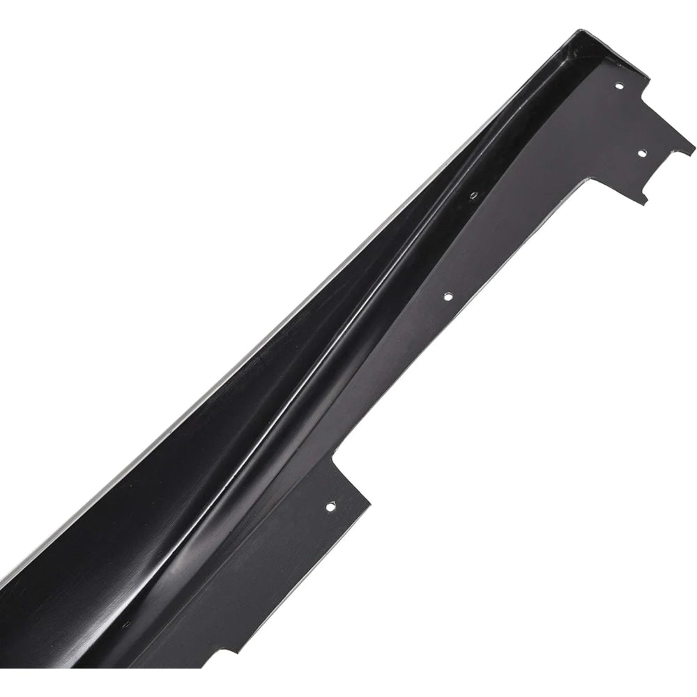 For Chevy Camaro Coupe Convertible LT LS SS RS 2016-2024 ZL1 Style Side Skirts Rocker Panels Spoiler Carbon Look Glossy black