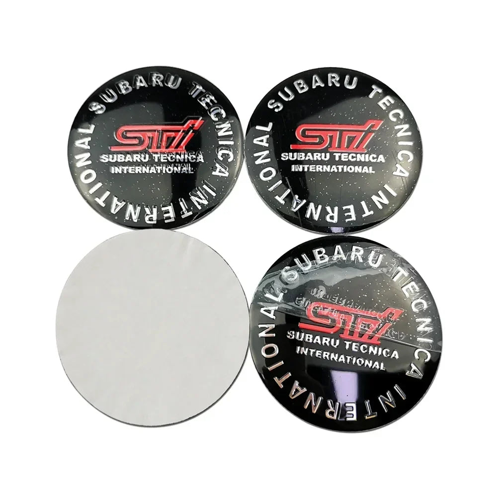 4pcs 56MM Car Wheel Center Emblem Hub Badge Sticker for Subaru STI XV WRC WRX BRZ LEVORG FORESTER IMPREZA LEGACY OUTBACK