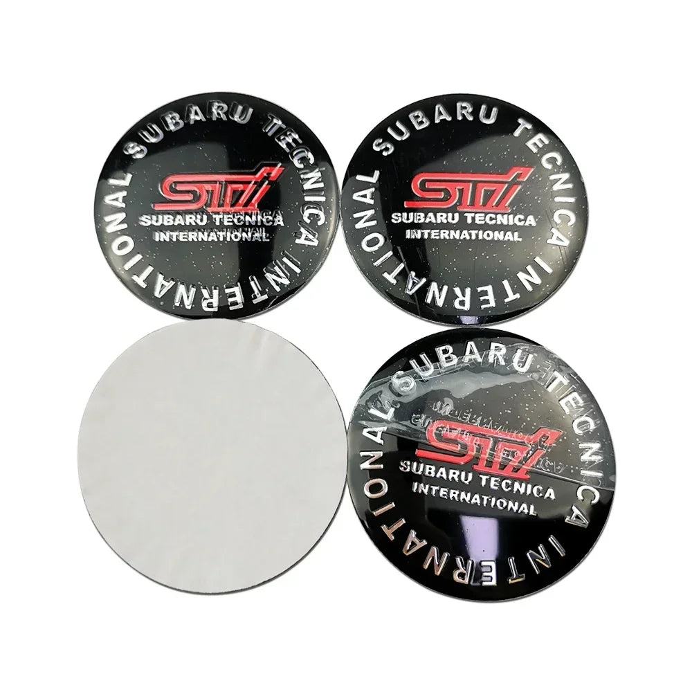 4pcs 56MM Car Wheel Center Emblem Hub Badge Sticker for Subaru STI XV WRC WRX BRZ LEVORG FORESTER IMPREZA LEGACY OUTBACK