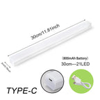 Luz LED nocturna inalámbrica con Sensor de movimiento, luz recargable tipo C para armario, lámpara de armario, retroiluminación de escalera para cocina LED