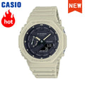 2026 vip Casio GA-2100 men's watch series G-SHOCK small steel cannon series genuine black gold waterproof sports couple watch