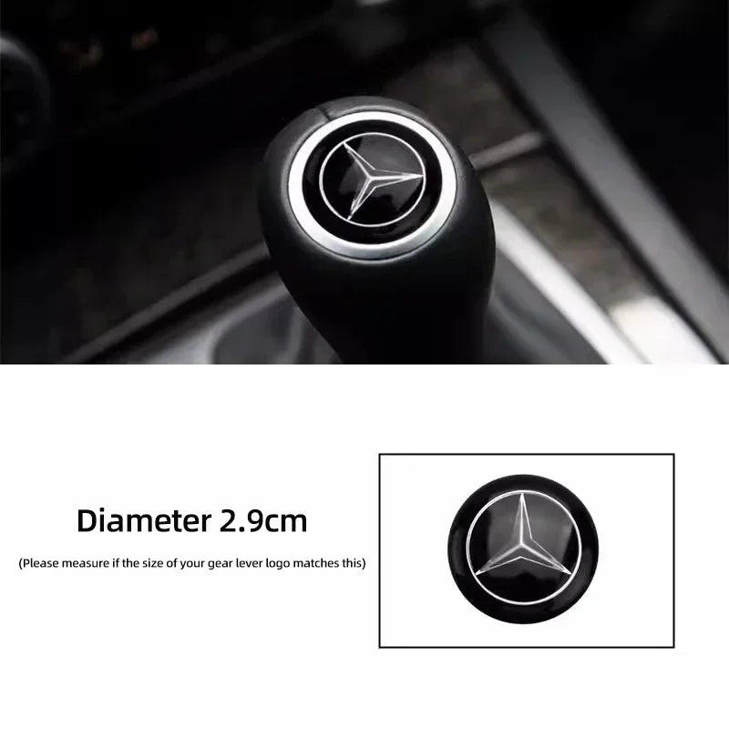 Gearbox Control Lever Sticker Shift Handle Decals Accessories For Car Mercedes Benz AMG W204 W205 W203 W211 W212 W213 W201 W210