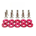 JDM Fender Washers M6 Bolt Set Car Modification Gasket Screw Fender Bumper Engine Aluminum Concave Screws Hex Fastener for Honda
