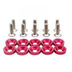 JDM Fender Washers M6 Bolt Set Car Modification Gasket Screw Fender Bumper Engine Aluminum Concave Screws Hex Fastener for Honda