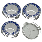 75MM 4pcs Car Wheel Center Covers Hub Caps For Mercedes Benz W203 W204 W210 W168 AMG CLA GLB GLC Interior Mouldings DQLGG-BENC