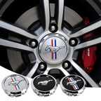 4Pcs 68mm For Ford Mustang Focus Fiesta Mondeo Kuga Ranger Shelby Car Styling Wheel Center Hub Caps Badge Hubcaps Accessories