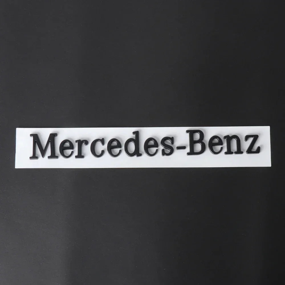 1pcs 3D ABS Car Badge Rear Trunk Body Sticker Emblem Decoration For Mercedes Benz AMG W108 W124 W126 W140 W205 W201