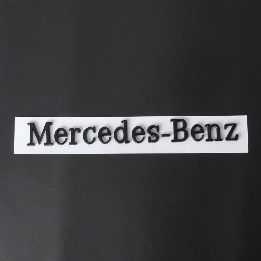 1pcs 3D ABS Car Badge Rear Trunk Body Sticker Emblem Decoration For Mercedes Benz AMG W108 W124 W126 W140 W205 W201