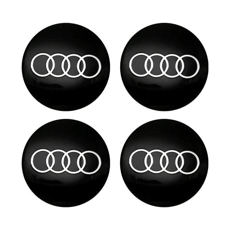 4Pc 56mm Car Wheel Center Hub Cap Rim Cover Emblem Stickers For Audi sline Rs A4 B7 B8 B9 A3 8P 8L 8V A5 A6 C6 C5 C7 A1 A7 A8 Q2