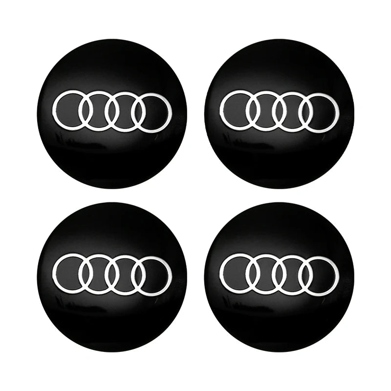 4Pc 56mm Car Wheel Center Hub Cap Rim Cover Emblem Stickers For Audi sline Rs A4 B7 B8 B9 A3 8P 8L 8V A5 A6 C6 C5 C7 A1 A7 A8 Q2